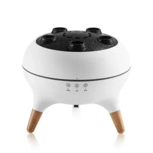 Cross-border Flame Mist Ring Aroma Diffuser, Jellyfish Sensory Color Lights, Wood Grain Essential Oil Multi-Pore Diffuser